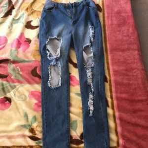 FashionNova Ripped Jeans